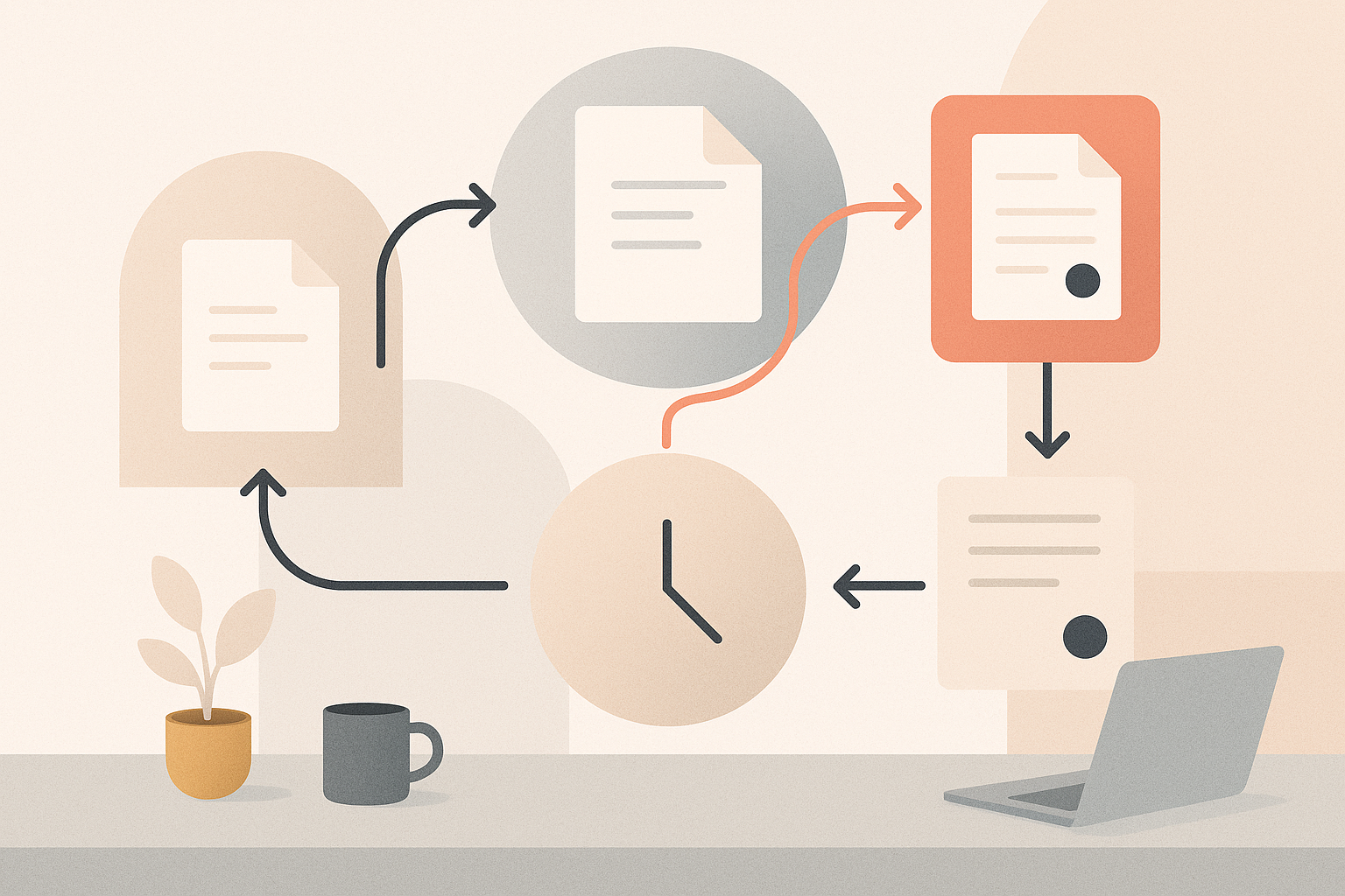 Cover illustration for how to create a freelance workflow that saves time every week