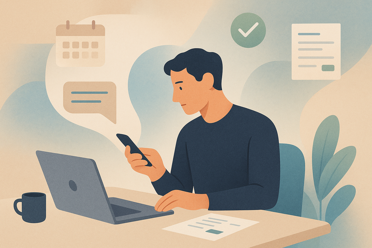 Cover illustration for how to follow up with clients without feeling pushy
