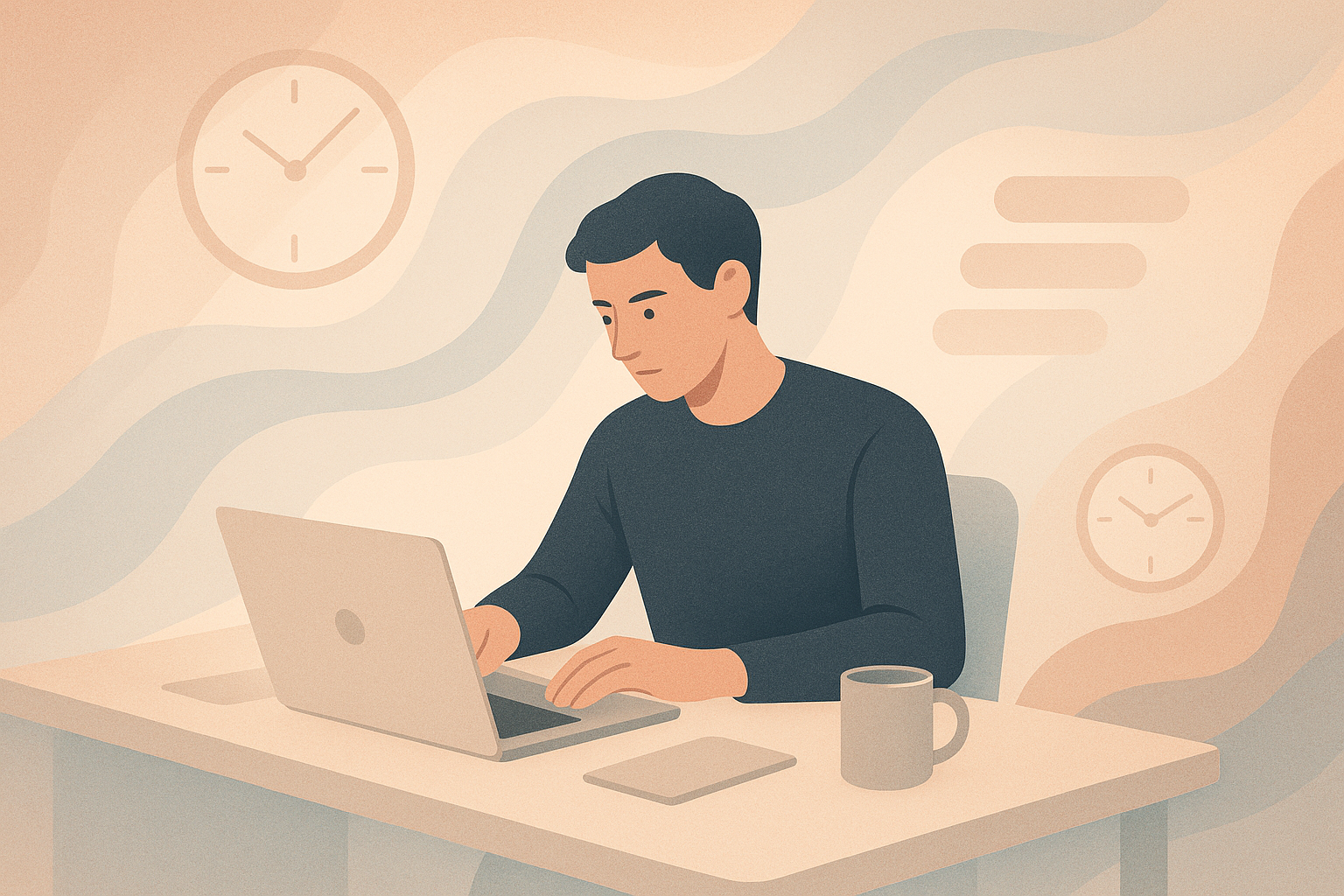 Cover illustration for how to track freelance hours without interrupting your flow